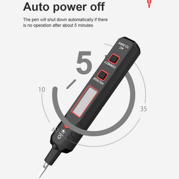 HT89 Детектор за напрежение Писалка Контактна тестова писалка Високочувствителен индукционен тестер за променливо напрежение с подсветка LCD Звук Светлинна аларма