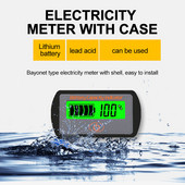 Puutetüüpi pinge aku mahu indikaator 12V/24V reguleeritav LCD auto plii-happe liitiumaku voltmeeter pingetester LY7S