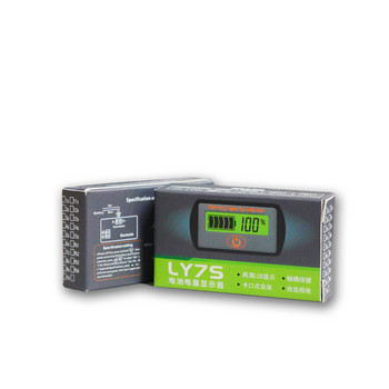 Сензорен индикатор за напрежение на батерията 12V/24V регулируем LCD автомобилен оловно-киселинна литиева батерия Волтметър Тестер за напрежение LY7S