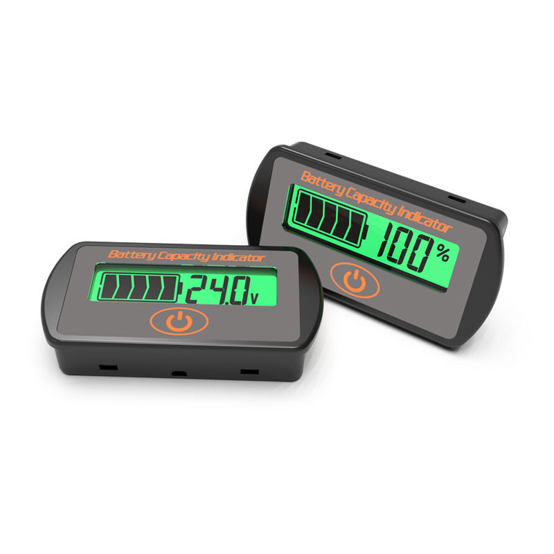 Puutetüüpi pinge aku mahu indikaator 12V/24V reguleeritav LCD auto plii-happe liitiumaku voltmeeter pingetester LY7S