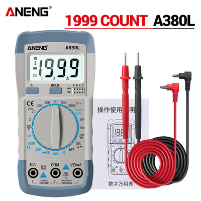 ANENG A830L Mini Pocket Ψηφιακό πολύμετρο LED Tester AC/DC Τάση ρεύματος δίοδος Συχνότητα πολυμέτρων Εργαλείο δοκιμής