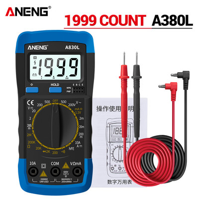 ANENG A830L Mini Pocket Ψηφιακό πολύμετρο LED Tester AC/DC Τάση ρεύματος δίοδος Συχνότητα πολυμέτρων Εργαλείο δοκιμής