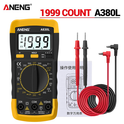ANENG A830L Mini Pocket Ψηφιακό πολύμετρο LED Tester AC/DC Τάση ρεύματος δίοδος Συχνότητα πολυμέτρων Εργαλείο δοκιμής