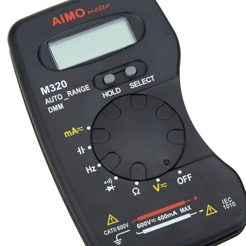 AIMO M320 Цифров мултицет Тестер Ръчен DC AC напрежение Измервател на тока Мултицет Измервател на честотния капацитет