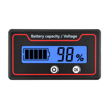 9-120V индикатор за капацитета на оловно-киселинната литиева батерия, цифров волтметър, тестер за напрежение за автомобил, мотоциклет, 12V, 24V, 36V, 48V, 60V, 72V