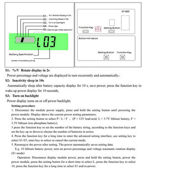 Τροποποιημένη ένδειξη χωρητικότητας μπαταρίας Ένδειξη βολτόμετρου