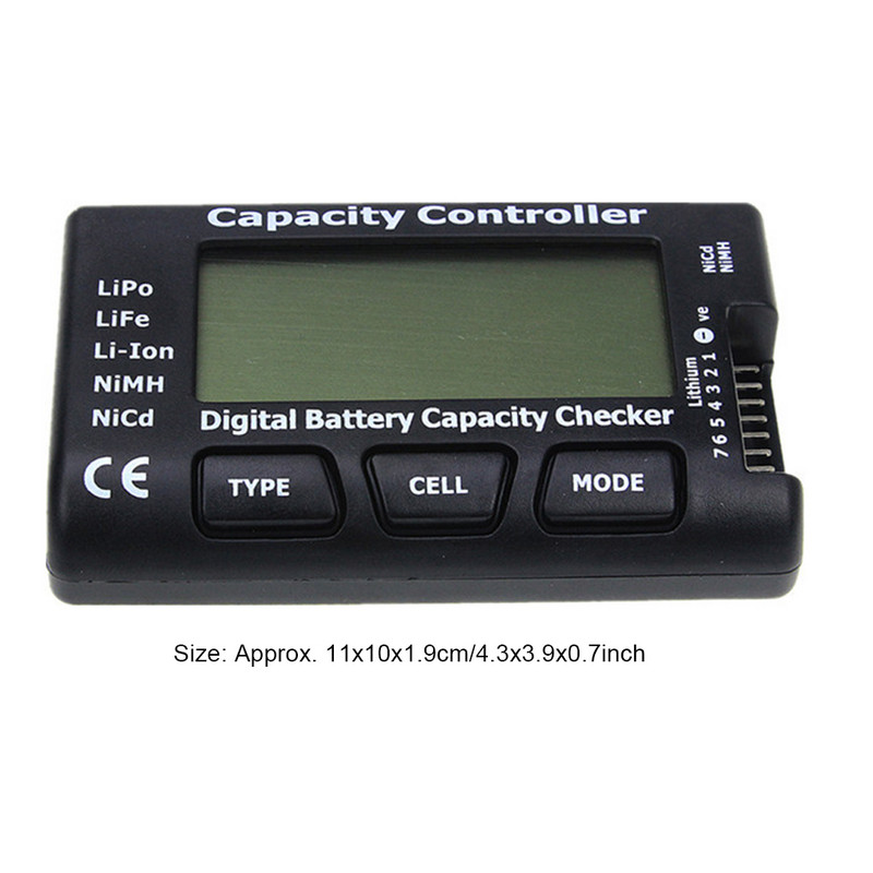 Tester Digital Capacitatea bateriei Verificator Indicator multifuncțional Li-ion portabil
