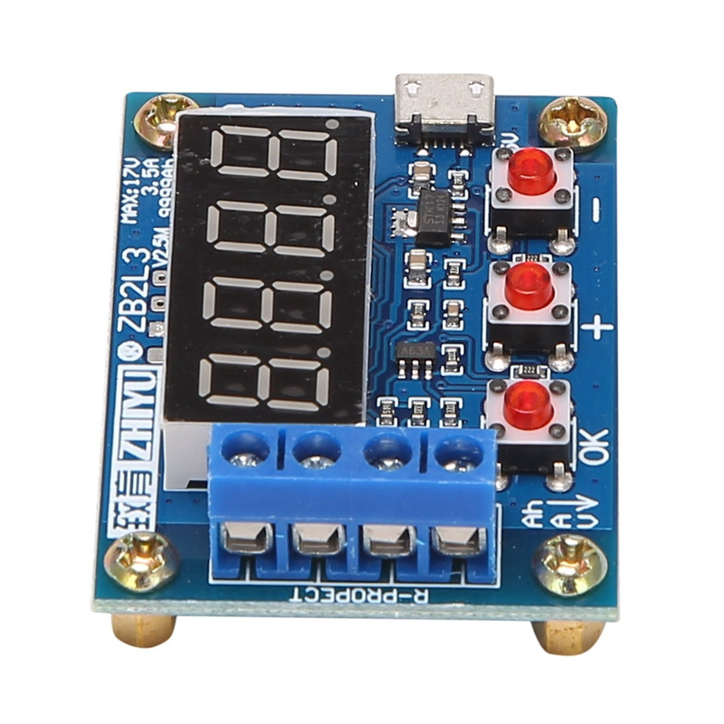 2X ZB2L3 aku tester LED digitaalne ekraan 18650 liitiumaku toiteallika testi takistus plii-happe mahtuvus
