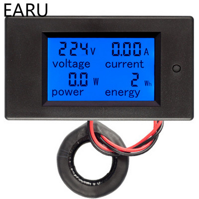 20A 100A AC 80-260V DC 6.5-100V Afișaj LED digital Voltmetru Ampermetru Wattmetru Putere Contor de energie 12V 24V 110V 220V Tester de volți