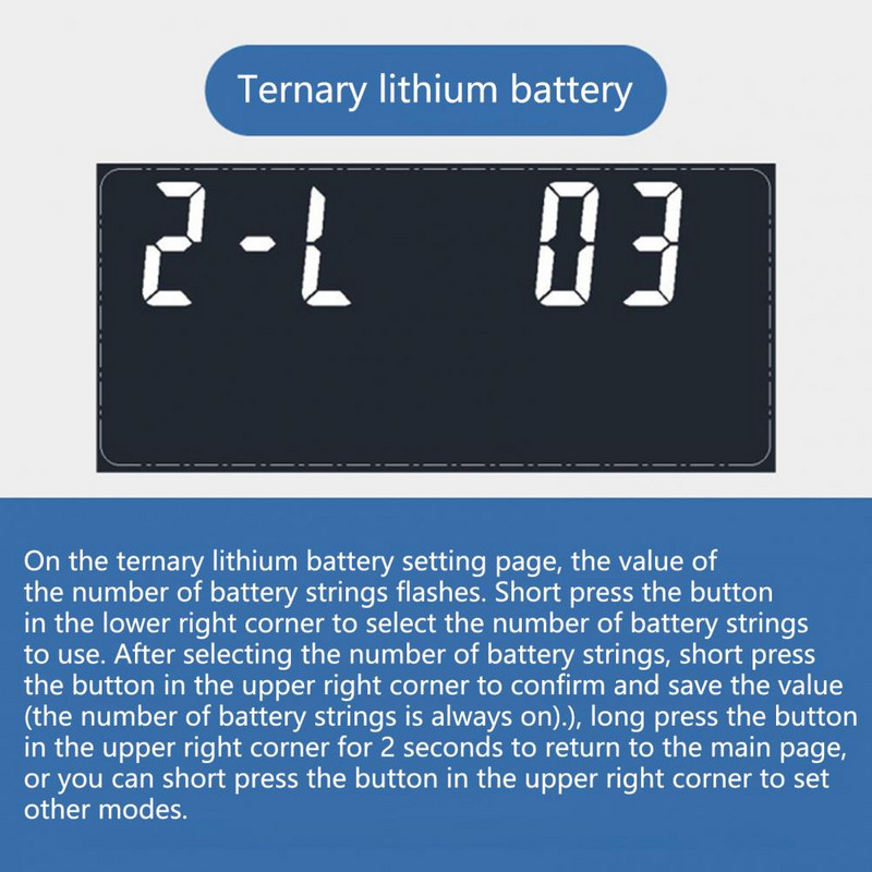 Praktičan dizajn kalibracije Jednostavna instalacija Dvožilni mjerač napona Indikator kapaciteta baterije Kućna opskrba