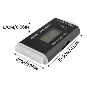 LCD цифров дисплей PC компютър ATX 20/24 пинов тестер за захранване Check Quick Bank Supply Power Measuring Diagnostic Tester Tool