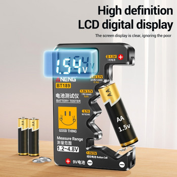1PC цифров тестер LCD-дисплей Volt-Checkers за AA AAA 9V бутон Тестер с множество размери Инструменти за измерване на напрежение