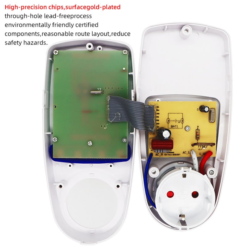 Digitális Feszültség Volt Wattmérő Teljesítményelemző Elektronikus Teljesítménymérő Energiamérő Automatikus Tápkapcsoló US EU UK AU Dugó