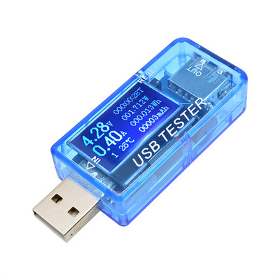 USB áramfeszültség-kapacitás-tesztelő DC 4-30V 5A 50W LED Volt Áramfeszültség-érzékelő töltőkapacitás akkumulátor-tesztelő