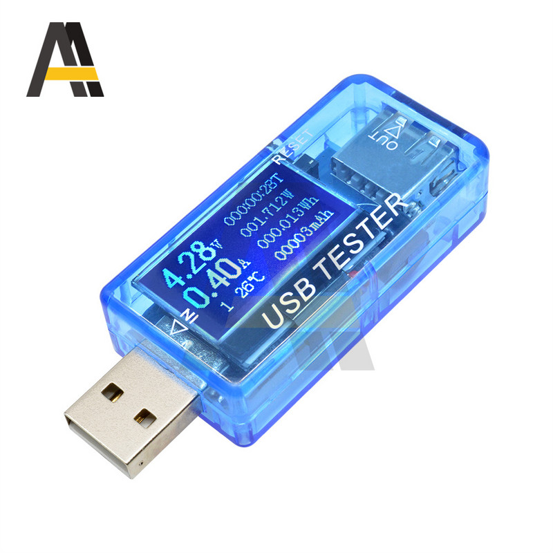 USB áramfeszültség-kapacitás-tesztelő DC 4-30V 5A 50W LED Volt Áramfeszültség-érzékelő töltőkapacitás akkumulátor-tesztelő