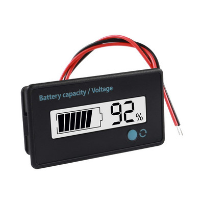 DC 12V akumõõtur Aku mahutavus Pingemonitori näidik DC 24V 36V 48V 72V plii-happe liitiumioonaku tester