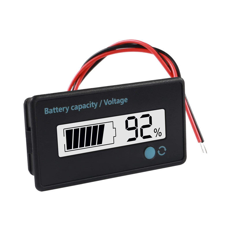 DC 12V akumõõtur Aku mahutavus Pingemonitori näidik DC 24V 36V 48V 72V plii-happe liitiumioonaku tester