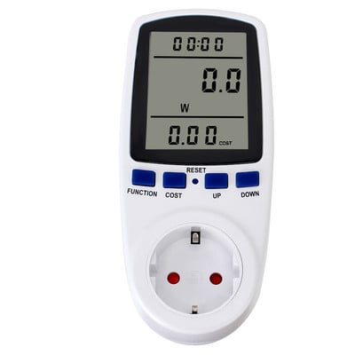 Priză de măsurare LCD digitală Analizor de putere Putere Kwh Contor de energie 220 V AC Contor de putere UE Priză watmetru