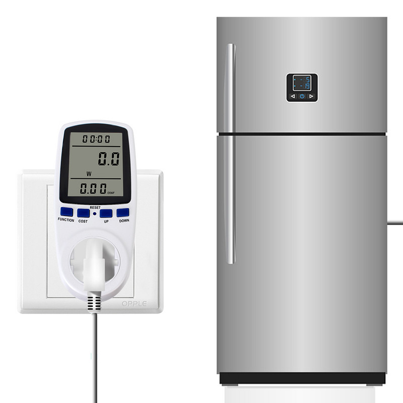 Priză de măsurare LCD digitală Analizor de putere Putere Kwh Contor de energie 220 V AC Contor de putere UE Priză watmetru