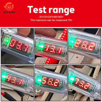 Автомобилна писалка за напрежение на камиона 3-70V/5-90V Тестер за вериги Цифров дисплей Сонда Писалка Електрическа крушка Инструмент за диагностика на автомобили Авто ремонт