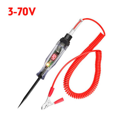 Olovka za napon automobila Kamion 3-70V/5-90V Ispitivač strujnog kruga Olovka sonde za digitalni zaslon Žarulja Automobilski dijagnostički alat Popravak automobila
