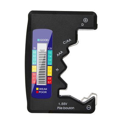 Tester digital pentru baterii Afișaj LCD AA AAA 1,5 V 9 V Baterii buton Detector de capacitate de măsurare a capacității Instrumente de diagnosticare