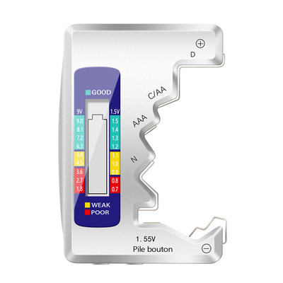 Tester digital pentru baterii Afișaj LCD AA AAA 1,5 V 9 V Baterii buton Detector de capacitate de măsurare a capacității Instrumente de diagnosticare
