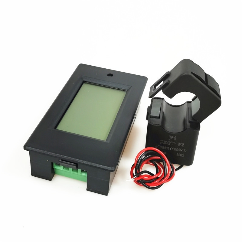 AC 80~260V 100A Multimetras Skaitmeninis LED Maitinimo Monitorius Energija Voltmetras Ampermetras Vatai Įtampa KWH Namų elektros skaitiklis PZEM-061