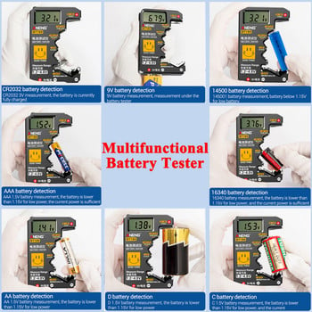 BT189 1.2~4.8V тестер за батерии 9V NDC AA AAA CR2032 Универсален домакински LCD дисплей Тестер за батерии Power Bank Детектори Инструменти