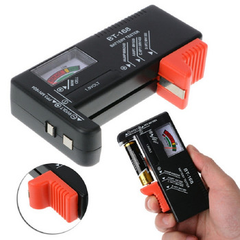 Универсален цифров тестер за батерии LCD AA/AAA/9V/1.5V Капацитет на клетъчна батерия Проверка на детектор Диагностичен инструмент