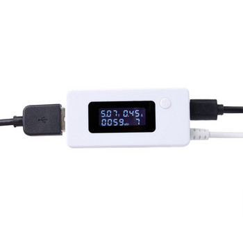 LCD USB зарядно устройство Тестер за текущо напрежение Измервател за Power Bank на телефона