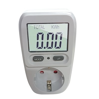 Ψηφιακό βατόμετρο 220V AC EU Power Meter LCD Μετρητής κατανάλωσης ηλεκτρικής ενέργειας Υποδοχή Wattage Kwh Ενεργειακός μετρητής FR Αναλυτής ισχύος ΗΠΑ