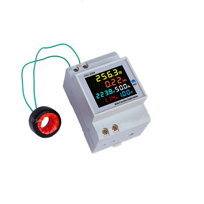 Elektros vatmetras kintamosios srovės 220 V 40 V ~ 300 V 100 A Skaitmeninis ampermetras Galia Energija Voltmetras Ampermetras Voltas Vatas Kwh Sunaudojimo matuoklis