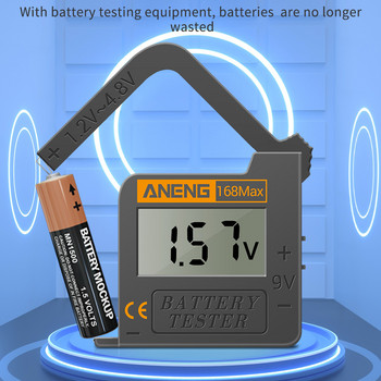 ANENG 168Max Цифров тестер за капацитет на литиева батерия Универсален тест Кариран анализатор на натоварване Дисплей Проверка Тестери за батерии