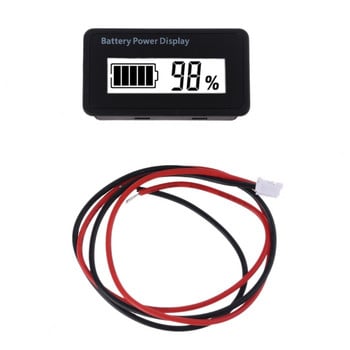 12V 24V 48V Индикатор за капацитет на батерията Измервател на напрежението на количката за голф с LCD дисплей