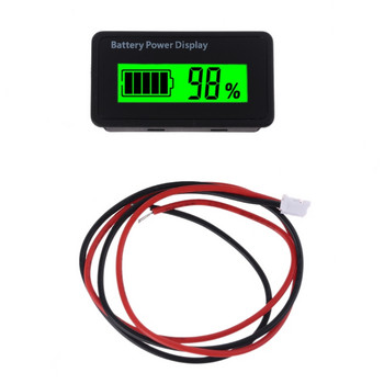 12V 24V 48V Индикатор за капацитет на батерията Измервател на напрежението на количката за голф с LCD дисплей