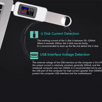 KWS-MX18 10 в 1 Цифров LCD дисплей USB тестер Тестер за напрежение Ток Измервател на мощността Време амперметър USB зарядно тестер Детектор