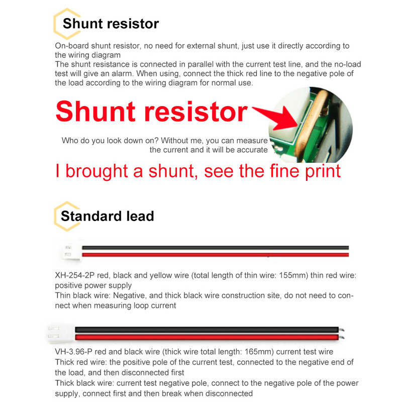 DC6-120V 10A 50A 100A voltmetro ampermetras, didelio tikslumo elektroninis voltmetro testeris Skaitmeninis 0,28 colio LED ekrano įtampos reguliatorius