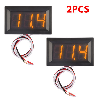 DC100V digitális feszültségmérő háromjegyű, 2 vezetékes LED kijelzőcső teljesítménymérő feszültségmérő feszültségmérő feszültségmérő 0,56 hüvelykes 2 DB