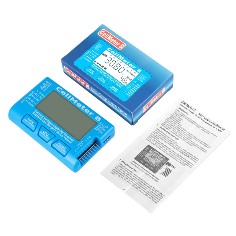 Digital Capacity Checker RC 8 Digital Nicd NiMH Voltage Tester CellMeter