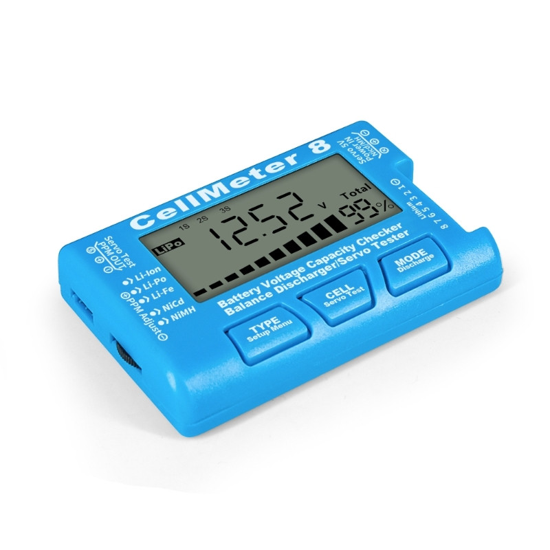Digital Capacity Checker RC 8 Digital Nicd NiMH Voltage Tester CellMeter