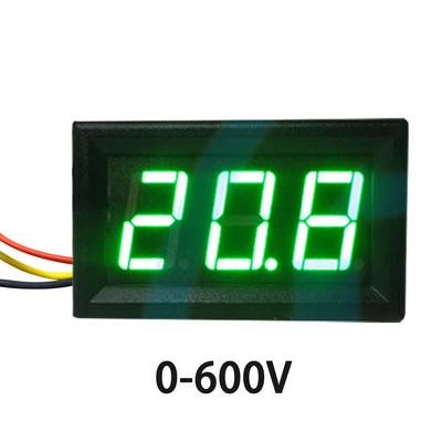 Voltmetru digital LED DC de 0,56 inchi 0-600V Contor de tensiune Auto auto mobilă putere tester Detector DC 3,3-30V Roșu Verde Albastru