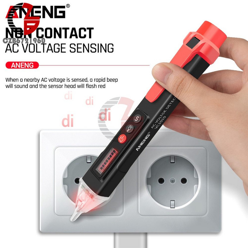 VC1010 AC/DC Detectoare digitale de tensiune LCD Tester inteligent fără contact Contor stilou AC 12-1000V Senzor electric de curent Creion de testare