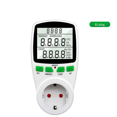Digitalni vatmetar LCD mjerač energije Mjerač električne energije Utičnica Električni ispitivač FR US UK AU BR Mjerni analizator izlazne snage