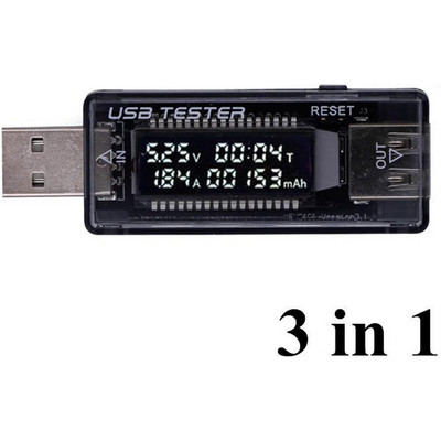 USB voolu pinge võimsuse tester Volt voolu pinge tuvastamine laadija võimsuse tester mobiilse toitedetektori aku test