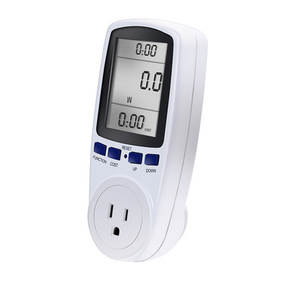 Populiarus AU BR EU Plug Automatinis Kwh maitinimo jungiklis Skaitmeninis įtampos vatmetras Galios analizatorius Elektroninis galios matuoklis Energijos matuoklis