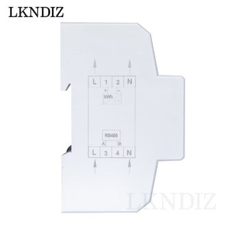 RS485 Многофункционален AC монофазен 5(100)A 230V Енергомер Измервател на електрическа консумация Монитор DIN шина с RS485 Modbus