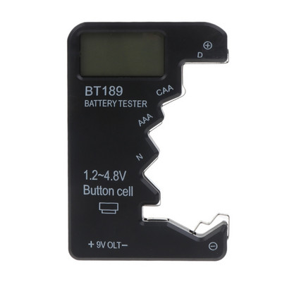 Ψηφιακός ελεγκτής μπαταριών, οικιακός ελεγκτής μπαταριών οικιακής χρήσης για μπαταρίες AAA AA C D-9V 1,5V Κουμπιά
