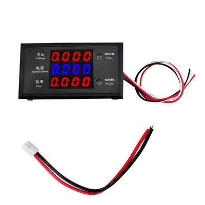 5000W DC8-12V 10A Voltmetru Ampermetru 4 biți Display digital Tensiune curent Power Meter 3 în 1 Volt Detector Tester Panou monitor