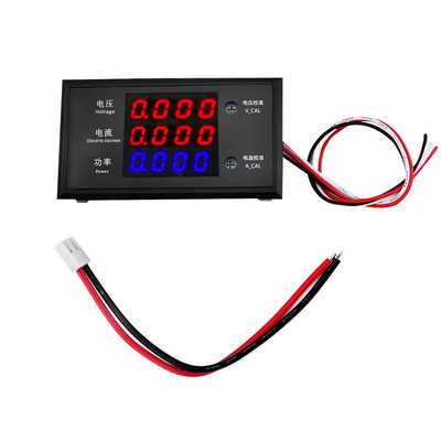 5000W DC8-12V 10A Voltmetru Ampermetru 4 biți Display digital Tensiune curent Power Meter 3 în 1 Volt Detector Tester Panou monitor
